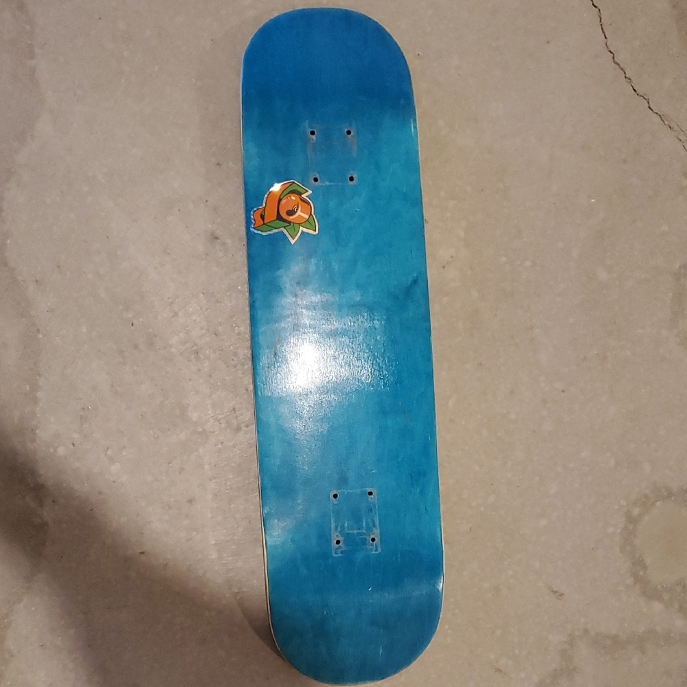 Blank Skateboard Deck 8.25" Blue (used)